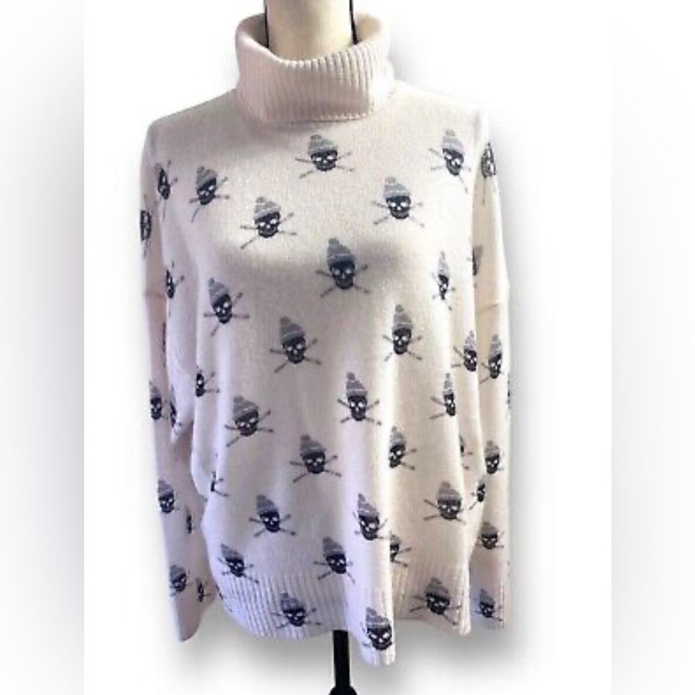 Skulls Cashmere Skiing Skulls Sweater